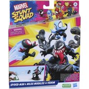Marvel Stunt Squad Black Panther and Iron Man Vs Ultron Knockdown Playset