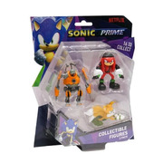 Sonic Prime 6.5cm Collectable Figures 3 Pack Blister (Eggforcer, Tails, Knuckles)