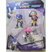 Sonic Prime 6.5cm Collectable Figures 3 Pack Blister (Sonic, Dr. Dont, Amy)