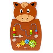 Viga Wooden Wall Game Wire Beads & Gears (Horse) Educational, Motor skills, Activities Toy