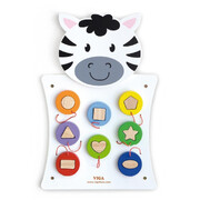 Viga Wooden Wall Game Matching Shapes Zebra  Educational, Motor skills, Activities Toy