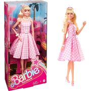 Barbie the Movie Doll Margot Robbie In Pink Gingham Dress HPJ96