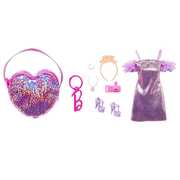 Barbie Fashion Bag With Birthday Outfit And themed Accessories HJT45