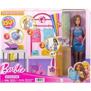 Barbie Make & Sell Boutique Playset With Brunette Doll HKT78