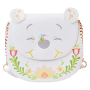 Loungefly Winnie the Pooh Folk Floral Cosplay Faux Leather Crossbody Bag