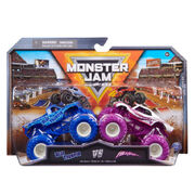 Monster Jam Diecast Trucks Blue Thunder Vs. Full Charge 2 Pack 1:64 Scale