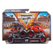 Monster Jam Diecast Trucks Octon8er Vs. Crushstation 2 Pack 1:64 Scale