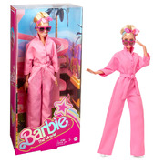 Barbie the Movie Doll Margot Robbie In Pink Power Jumpsuit HRF29