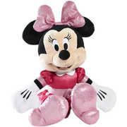 Disney Junior Interactive Minnie Mouse Bow Glow Plush Pink (Talking, Lights Up)