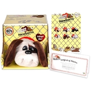 Pound Puppies Newborns Plush Grey and Black Spots