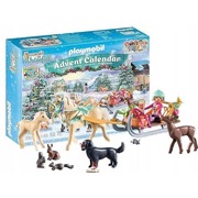 Playmobil Advent Calendar Horses of Waterfall Christmas Sleigh Ride 68pc 71345