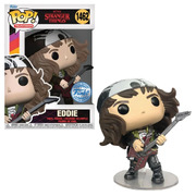 Funko Pop Stranger Things Eddie with Guitar (Metallic) #1462 Vinyl Figure