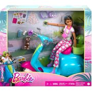 Barbie Fashionistas Doll And Scooter Travel Playset