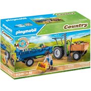 Playmobil Country Tractor with Trailer 42pc 71249