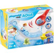 Playmobil 1.2.3 Aqua Water Slide with Sea Animals 10pc 70637