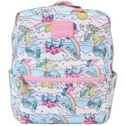 Loungefly My Little Pony Sky Scene All-Over Print Nylon Square Mini Backpack