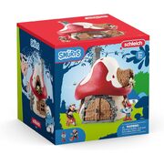 Schleich Smurf house with 2 figurines