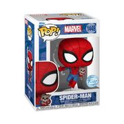 Funko Pop Marvel Comics Spiderman with "Sandwich the Dog" #1449 Vinyl Figure