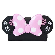 Loungefly Disney Minnie Mouse Floral Rock The Dots Flap Wallet