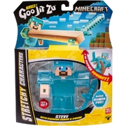 Heroes of Goo Jit Zu Minecraft Stretchy Character Steve with Diamond Armor and Sword