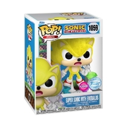 Funko Pop Sonic The Hedgehog - Super Sonic with Emeralds (Flocked) #1059 