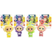 Teletubbies 4-Pack Set with Tinky Winky, Dipsy, Laa-Laa, Po 2.5-inch Flocked Figures