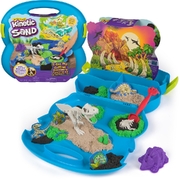 Kinetic Sand Dino Fossil T- Rex Dig Case