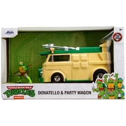 Jada Teenage Mutant Ninja Turtle TV 1987 HWR Party Wagon with Donatello 1:24 Scale Diecast Vehicle