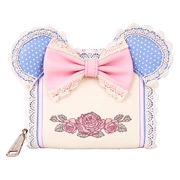 Loungefly Minnie Mouse Floral and Lace Zip Around Wallet