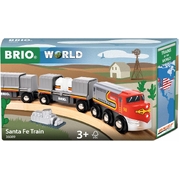 Brio World Santa Fe Train - Trains of the World 5pc 36089