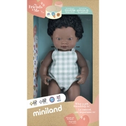 Miniland Educational My Friends & Me Baby Doll African Boy Dressed 38cm