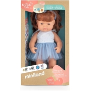 Miniland Educational My Friends & Me Baby Doll Caucasian Redhead Girl Dressed 38cm