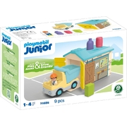 Playmobil JUNIOR: Construction Truck with Garage 9pc 71686