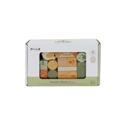 PolarB Wooden Blocks (50 pcs) - Green Forest 