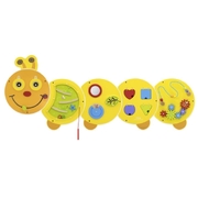 Viga Wooden Junior Caterpillar Wall Game - Educational, Motor skills, Activities Toy