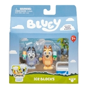 Bluey Ice blocks Socks and Bingo Figurines 2 Pack