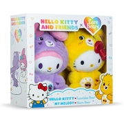 Care Bears Hello Kitty as Funshine Bear & My Melody as Share Bear 10" Plush 2-Pack