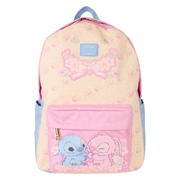 Loungefly Disney Stitch & Angel All-Over Print Nylon Full-Size Backpack