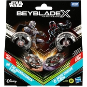 Beyblade X and Star Wars Collab The Mandalorian 3-60F vs. Moff Gideon 3-80N