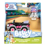 Bluey Pizza Girls Vehicle with Muffin