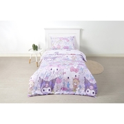Hello Kitty and Friends Single Bed Quilt Cover Set - Pink
