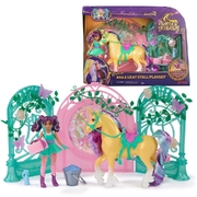 Unicorn Academy Ava & Colour Change Leaf Stall Playset