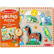 Melissa & Doug Pets Animals Wooden Sound Puzzle - 8 Pieces