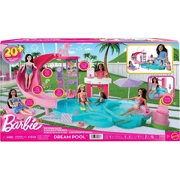 Barbie Dream Pool Playset with Slide & Bubbling Hot Tub JFP01