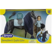 Breyer Freedom Thoroughbred 'Jet' & English Rider Charlotte