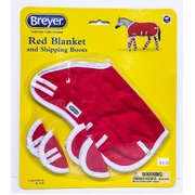 Breyer Traditional Red Blanket and Shipping Boots