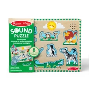 Melissa & Doug Zoo Animals Sound Puzzle - 8 Pieces