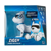 Ziggy Robo Dog Blue Interactive Toy