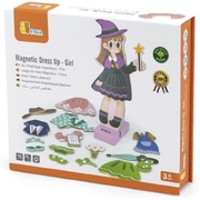 Viga Wooden Magnetic Dress Up Girl Set