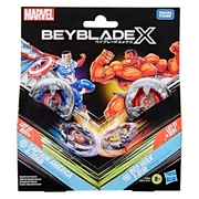 Beyblade X Marvel Captain America 4-70GB vs Red Hulk 1-80R Dual Pack